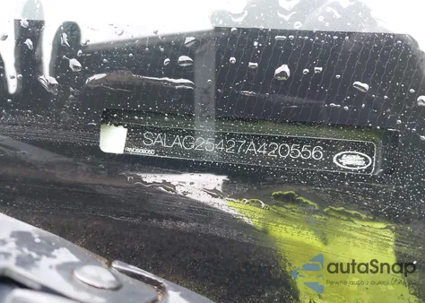 2007 Land Rover Lr3 V8 Hse z USA, uszkodzony, nr VIN SALAG25427A420556